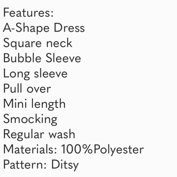 Cupshe Elodie Ditsy Dress Size M - Picture 6 of 6